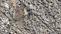 Ini foto sebelum rumah sakit Al-Ahli di Gaza di bom Israel. Foto diambil pada 17 Oktober 2023. 