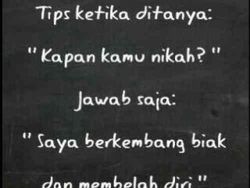 Meme Ide Jawaban Kalau Ditanya Kapan Nikah