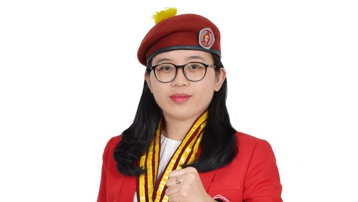 Ketua Presidium Pengurus Pusat Perhimpunan Mahasiswa  Republik Indonesia (PP PMKRI), Tri Natalia Urada.