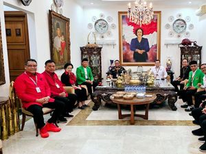 Megawati Bertemu Ketum Parpol Pengusung Ganjar-Mahfud di Teuku Umar