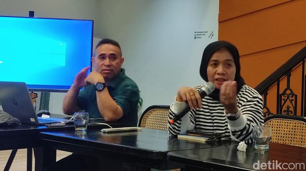 Koordinator harian Strategi Nasional Pencegahan Korupsi (Staranas PK), Niken Ariati memberikan penjelasan soal SIPD, Kamis (19/10/2023).