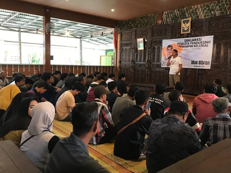 Pemuda Bangkit Kabupaten Gunungkidul Deklarasi Dukung Gibran