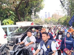 Titik-titik Kemacetan Sekitar KPU Saat Pendaftaran Capres Hari Ini