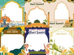 50+ Twibbon Hari Santri Nasional 2025, Pakai Hari Ini Buat di Profil Media Sosial