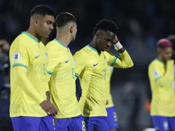 Brasil sementara tempati peringkat keenam Kualifikasi Piala Dunia 2026 Zona CONMEBOL. Tim Samba baru koleksi tujub poin dari enam laga, minus delapan poin dari Argentina di posisi puncak (Reuters)