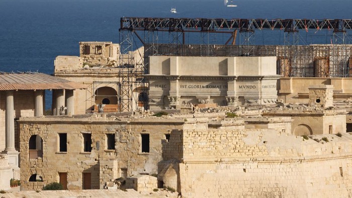 Aktor Hollywood Mogok Kerja, Set Film 'Gladiator 2' Terbengkalai The ancient Rome film set for Ridley Scott's film