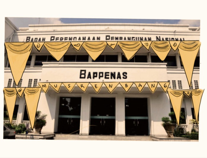 Bappenas diubah menjadi ruang tamu Pekan Kebudayaan Nasional.