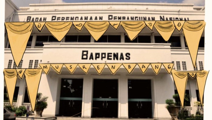 Bappenas diubah menjadi ruang tamu Pekan Kebudayaan Nasional.