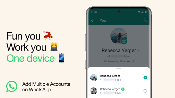 Dua akun WhatsApp di satu HP