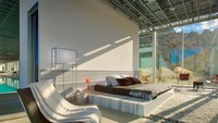 Foto: Brian Ashby via Business InsiderThe Invisible House memiliki 3 kamar tidur dan 4 kamar mandi. Rangka tempat tidur di dua kamar tidur yang ada terbuat dari marmer.