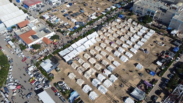 Penampakan Tenda Darurat Palestina di Khan Younis