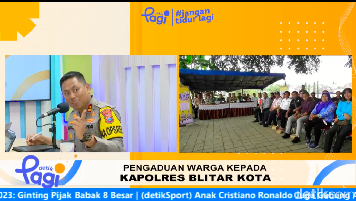 Jumat Cuhat detikPagi bersama Kapolres Blitar Kota AKBP Danang Seiyono