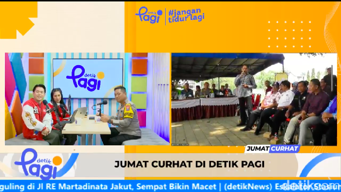 Jumat Cuhat detikPagi bersama Kapolres Blitar Kota AKBP Danang Seiyono