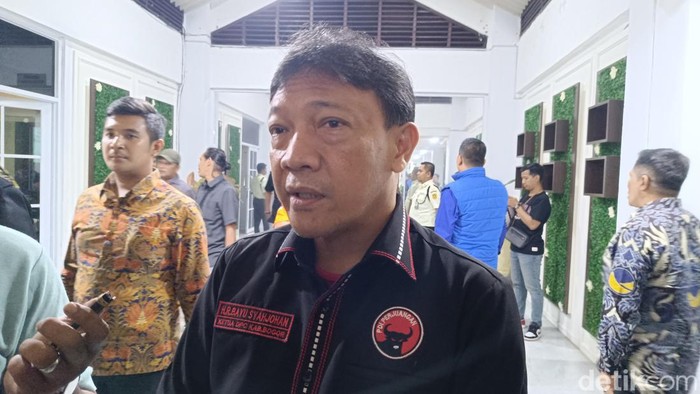 Ketua DPC PDIP Kabupaten Bogor Budi Syahjohan (Rizky Adha/detikcom)