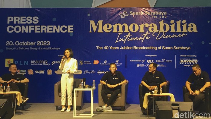 Konferensi pers Memorabilia Intimate Dinner Suara Surabaya