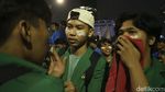 Mahasiswa Bakar di Patung Kuda Jakarta