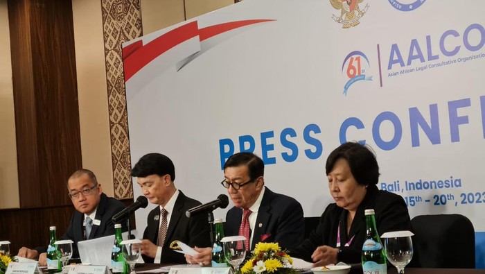Menkumham Yasonna Laoly dalam forum Asian-African Legal Consultative Organization (AALCO) (Dok. Istimewa)