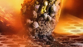 Juara kedua diraih oleh Ole Bielfeldt. Batang korek api yang menyala karena gesekan permukaan kotak Foto: Nikon Small World Photomicrography