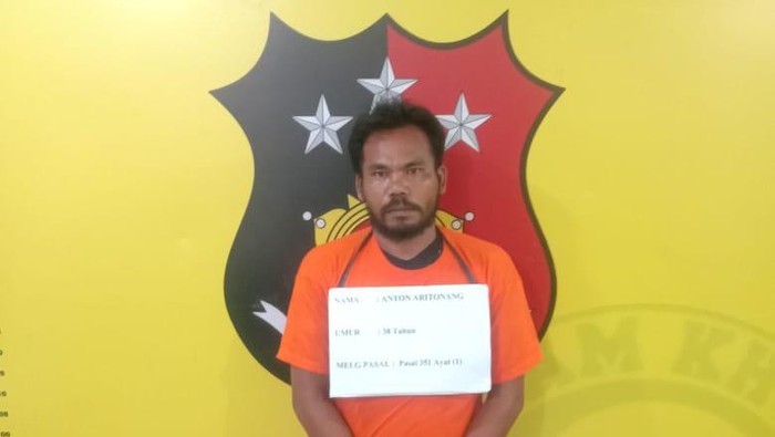 Pelaku pemalakan dan pelemparan batu sopir truk di Labuhanbatu Utara. (Istimewa)