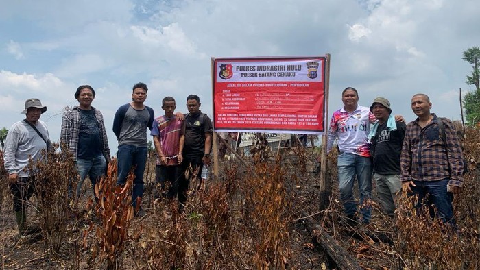 Pelaku saat ditangkap (Foto: dok Polres Indragiri Hulu)
