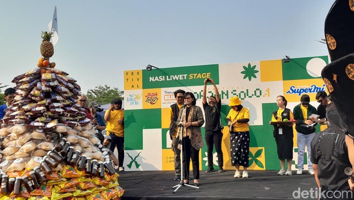 Pembukaan Festival Jajan Solo 2023 di Pamedan Puro mangkunegaran, Jumat (20/10/2023).