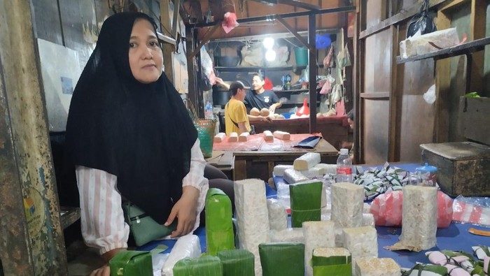 Penjual Tempe di Pasar