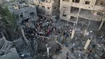 Permukiman di Gaza Tengah Hancur Lebur Dibombardir Israel