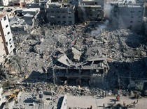 Permukiman di Gaza Tengah Hancur Lebur Dibombardir Israel