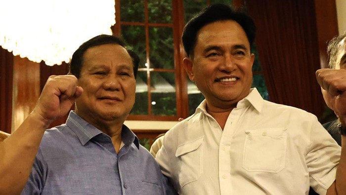 Prabowo Subianto dan Yusril Ihza Mahendra