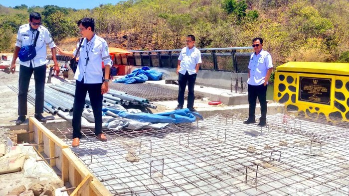 Proses pengerjaan Jembatan Kembar Parepare, Sulsel.