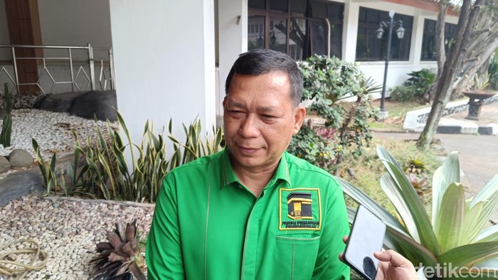 Sekjen DPC PPP Kabupaten Bogor, Junaidi Samsudin. (Rizky/detikcom)