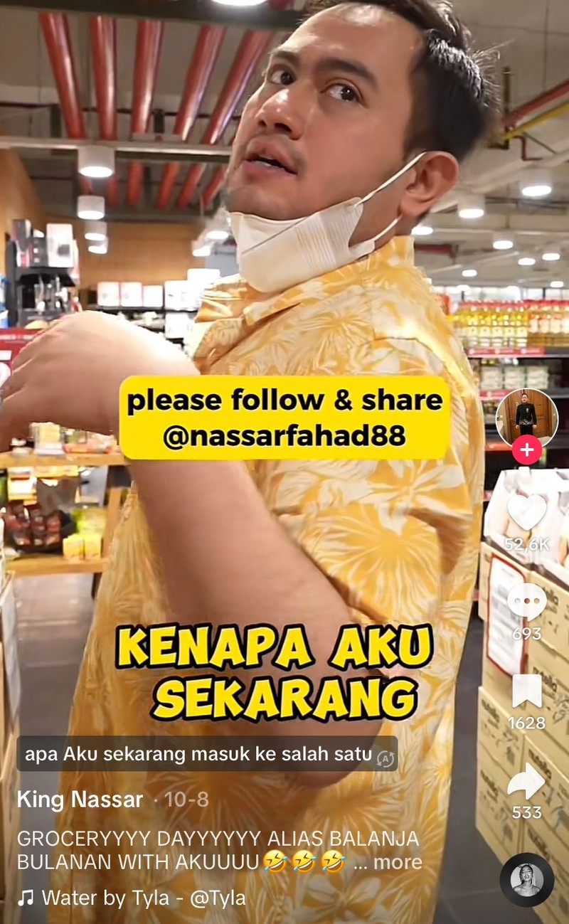 Seru! King Nassar Belanja Bulanan, Pilih Barang Premium di Supermarket