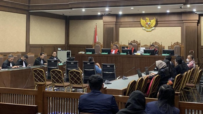 Sidang kasus korupsi proyek BTS (Mulia/detikcom)