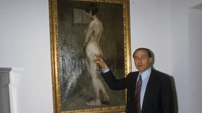 Silvio Berlusconi dan lukisannya