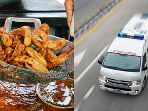 Sopir Ambulans Bawa Pasien Nekat Berhenti di Jalan Demi Beli Pisang Goreng