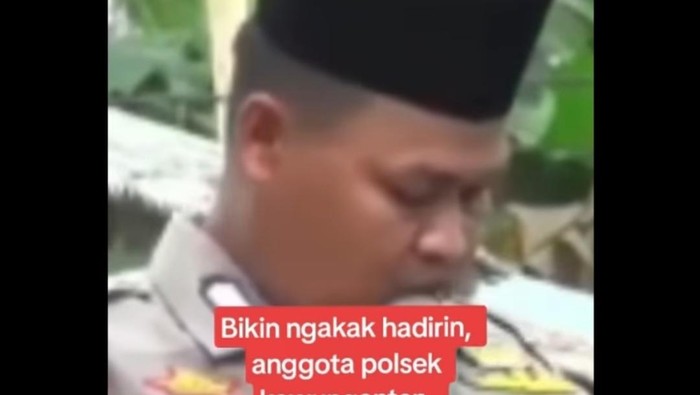 Viral video polisi tak hafal Pancasila.