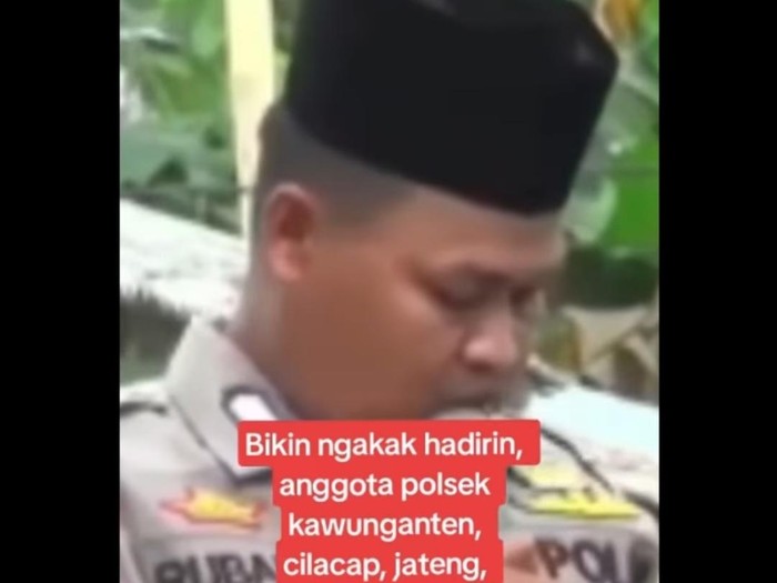Viral video polisi tak hafal Pancasila.