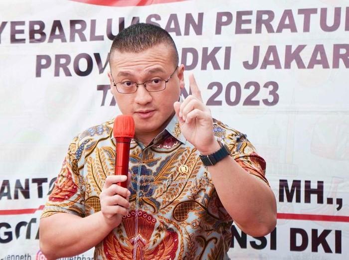 Anggota DPRD DKI Jakarta dari Fraksi PDI Perjuangan, Hardiyanto Kenneth.