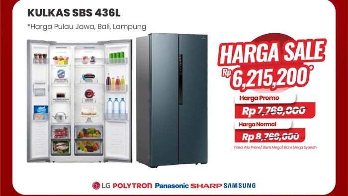 Beli Kulkas Bisa Hemat Sampai Rp 2,6 Juta Di Transmart Full Day Sale