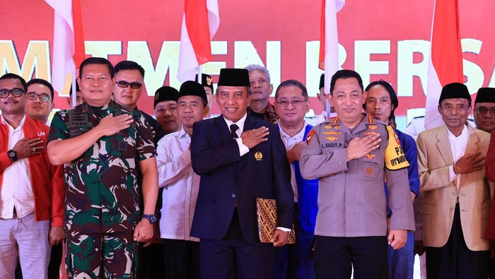 Deklarasi Pemilu damai dihadiri Kapolri dan Panglima TNI di Lapangan Rampal