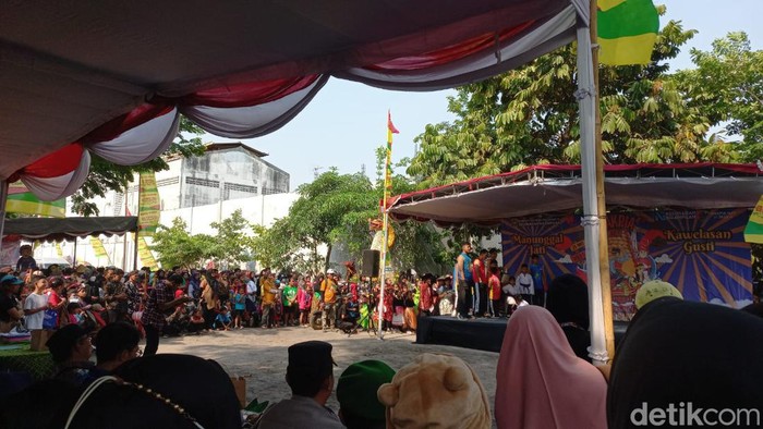 Jelang acara Bakpia Day 2023 di Ngampilan, Kota Jogja, Sabtu (21/10/2023) sore.