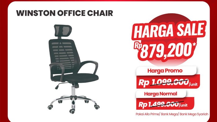Kursi Kerja di Transmart Full Day Sale Diskon Sampai Rp 600 Ribuan
