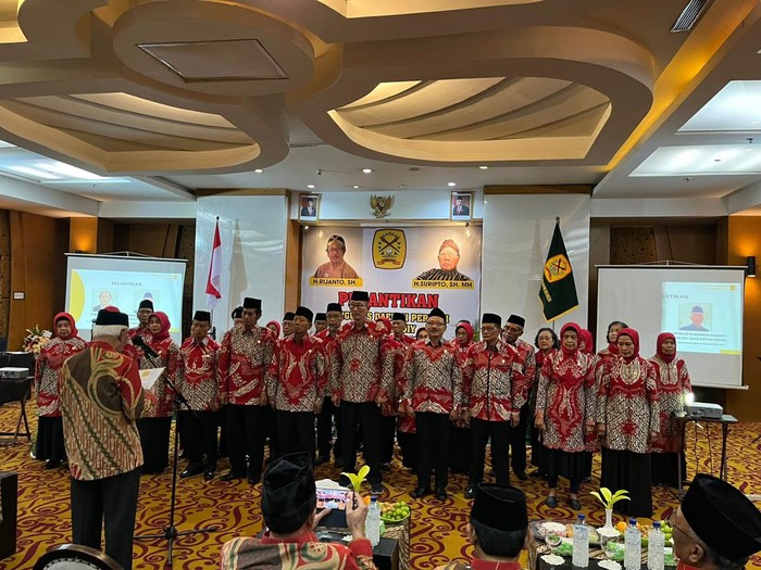 Persatuan Purnabakti Hakim Indonesia (Perpahi) DIY melantik pengurus baru periode 2023-2026 di Bantul, Sabtu (21/10/2023).