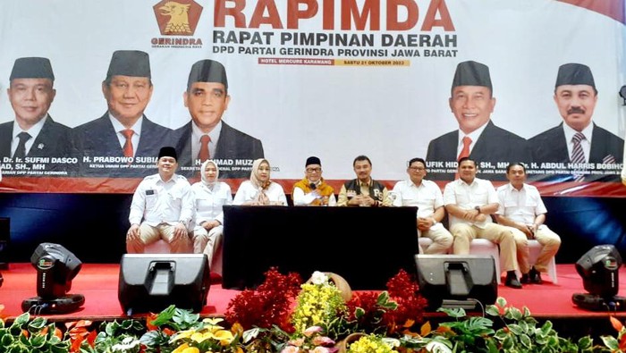 Rapimda Gerindra Jabar di Karawang.