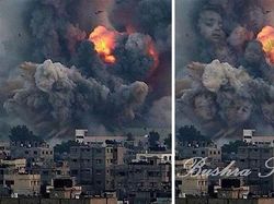 Seniman Palestina, Ubah Asap Perang Jadi Ilustrasi Menyayat Hati