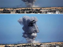 Seniman Palestina, Ubah Asap Perang Jadi Ilustrasi Menyayat Hati