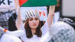 Syifa Hadju Ikut Turun ke Jalan Demo Bela Palestina