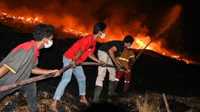 TPA Rawa Kucing Tangerang Kebakaran, Begini Kondisinya