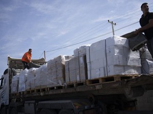 Akhirnya Bantuan Kemanusiaan dari Mesir Masuk ke Gaza
