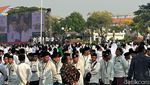 Presiden Jokowi Hadir Dalam Apel Peringatan Hari Santri 2023